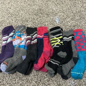 6 pairs SmartWool kids socks